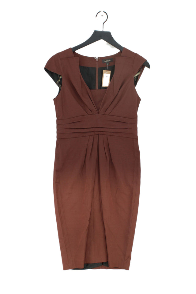 Alexon Women's Mini Dress UK 10 Brown 100% Other