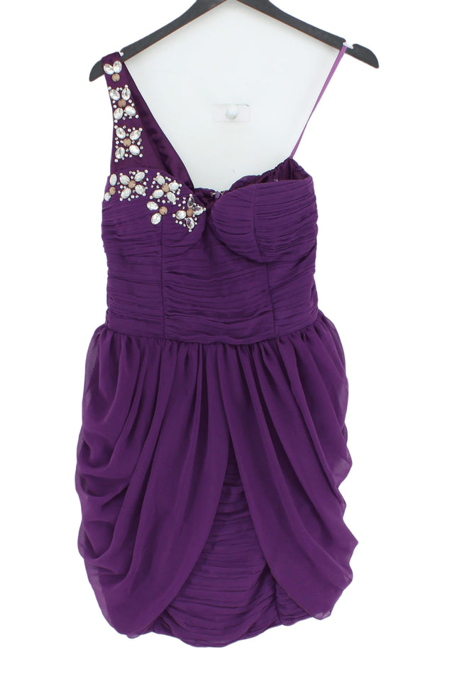 Rare Women's Mini Dress UK 10 Purple 100% Other