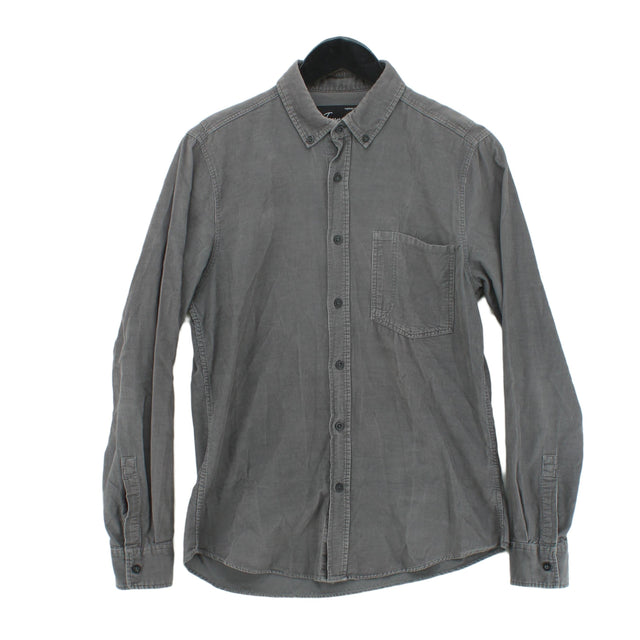 Topman Men's T-Shirt S Grey 100% Cotton