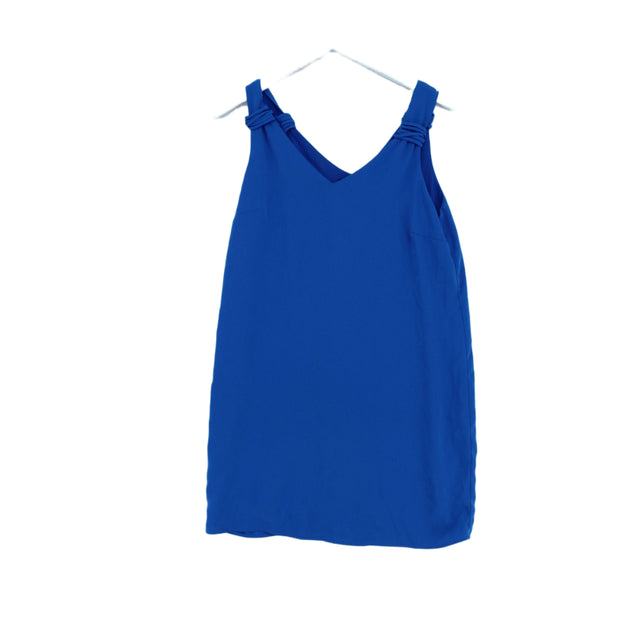Adrienne Vittadini Women's Midi Dress UK 10 Blue 100% Polyester