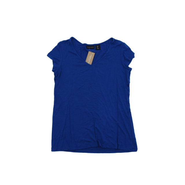 Adrienne Vittadini Women's Top S Blue 100% Other