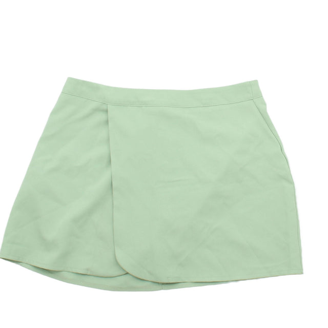 Boohoo Women's Mini Skirt L Green 100% Other