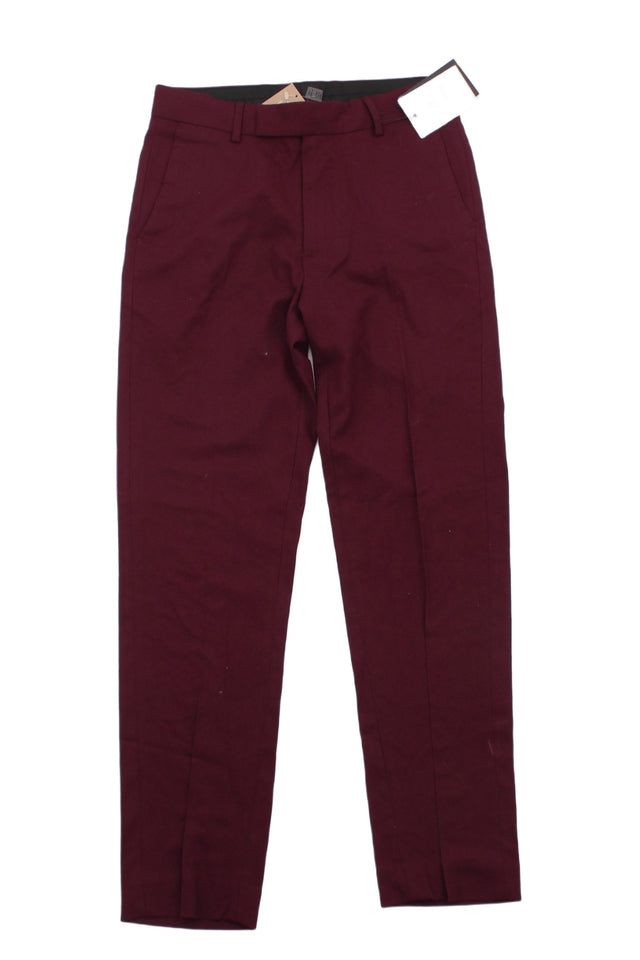 Asos Women's Trousers W 28 in; L 30 in Purple 100% Cotton