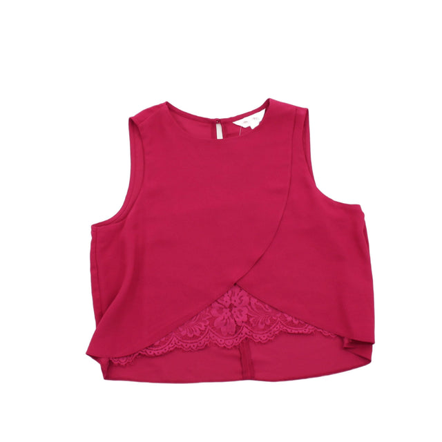 Miss Selfridge Women's Top UK 10 Pink 100% Polyester