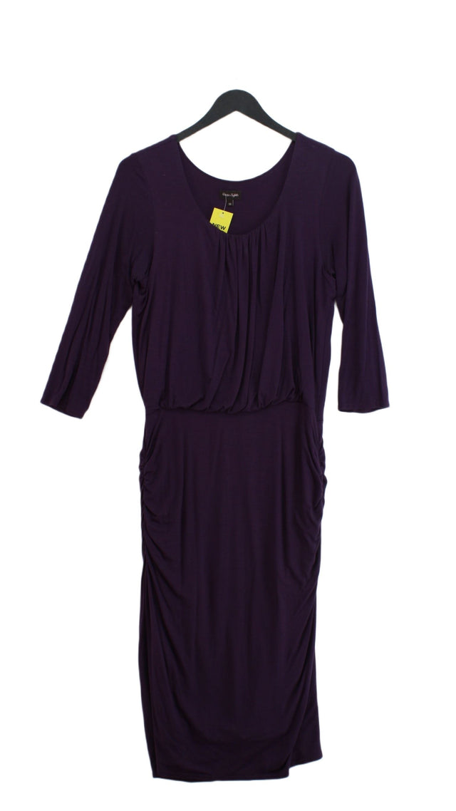 Phase Eight Women's Midi Dress UK 10 Purple Viscose with Elastane
