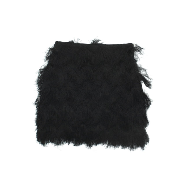 H&M Women's Midi Skirt XS Black Polyester with Elastane