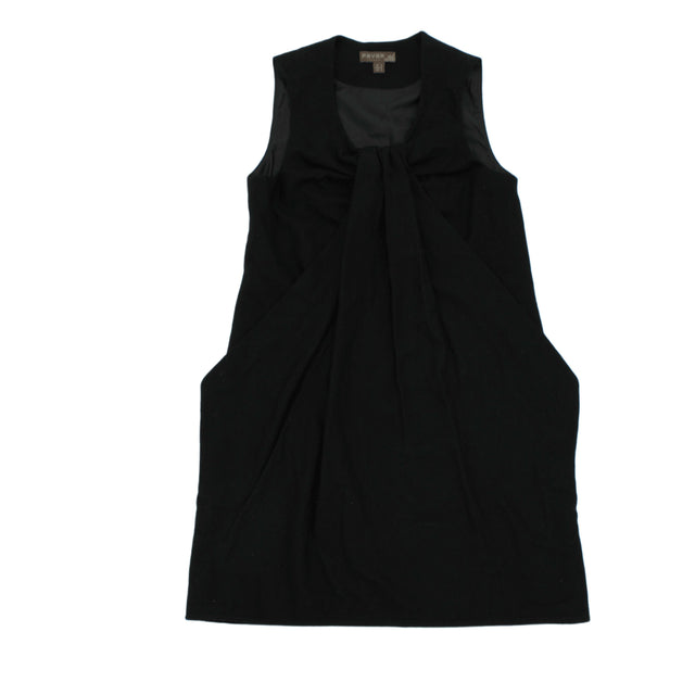 Fever Women's Midi Dress UK 8 Black Polyester with Wool