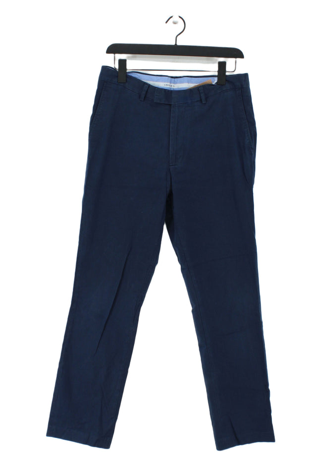 Charles Tyrwhitt Women's Trousers W 32 in; L 32 in Blue Cotton with Elastane