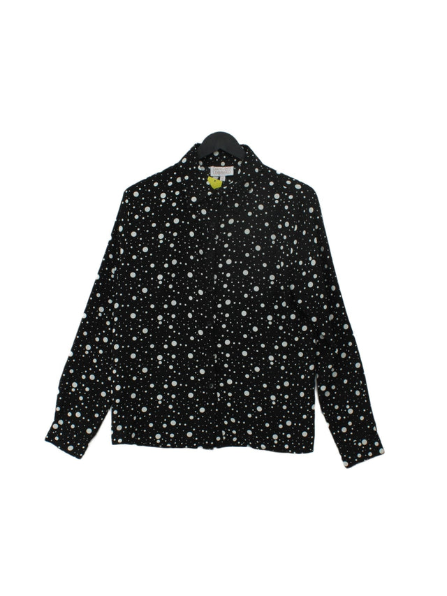 Dancing Leopard Women's Shirt S Black 100% Cotton