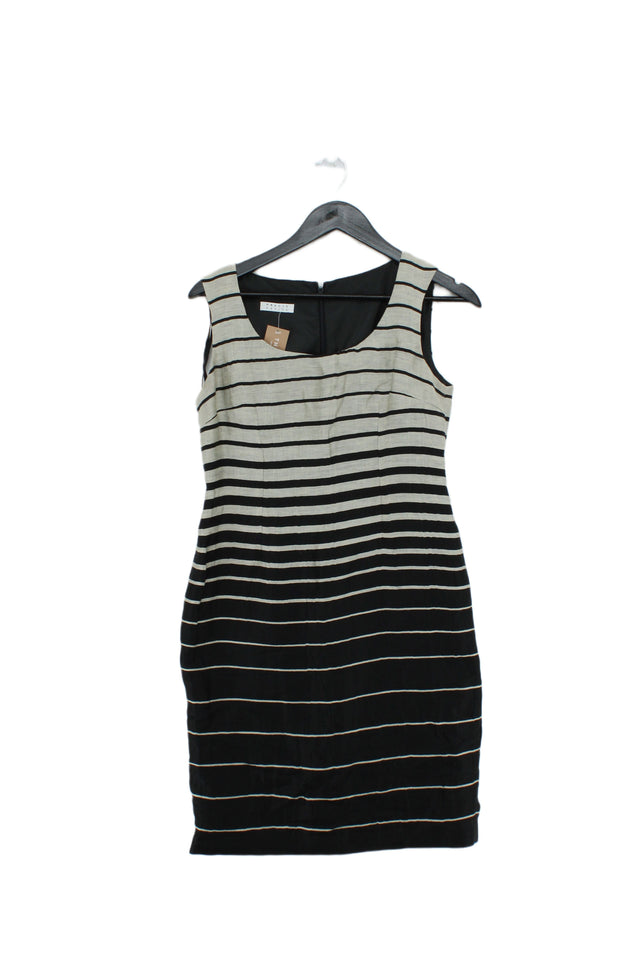 Precis Petite Women's Midi Dress UK 10 Black Linen with Polyester, Other