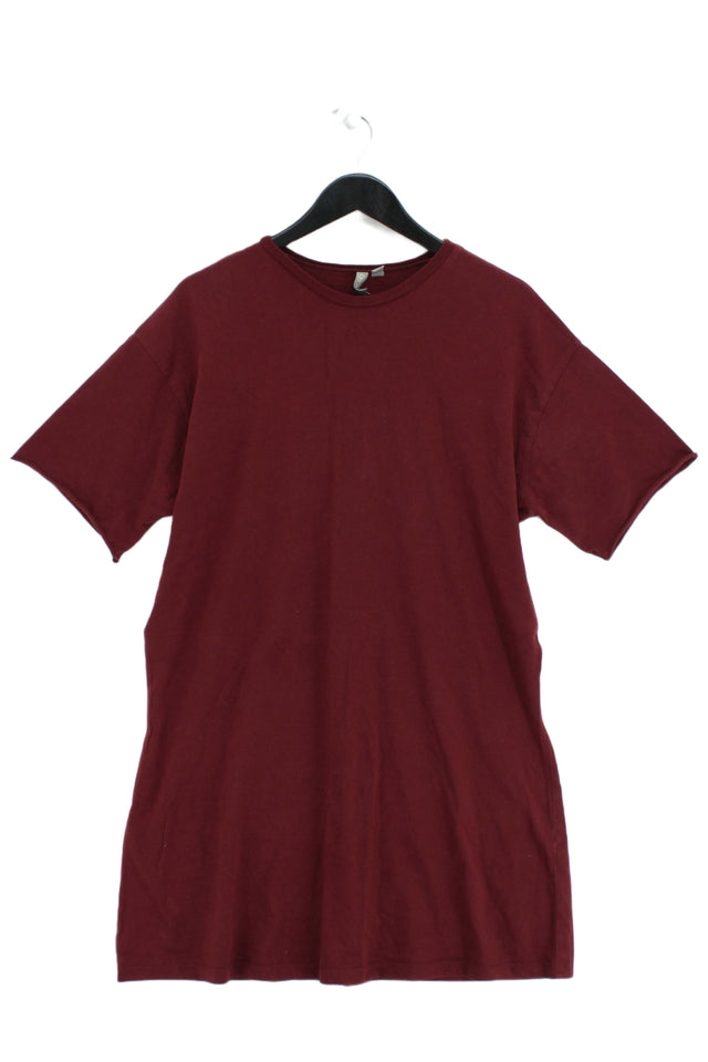 Asos Women's Mini Dress M Red 100% Cotton