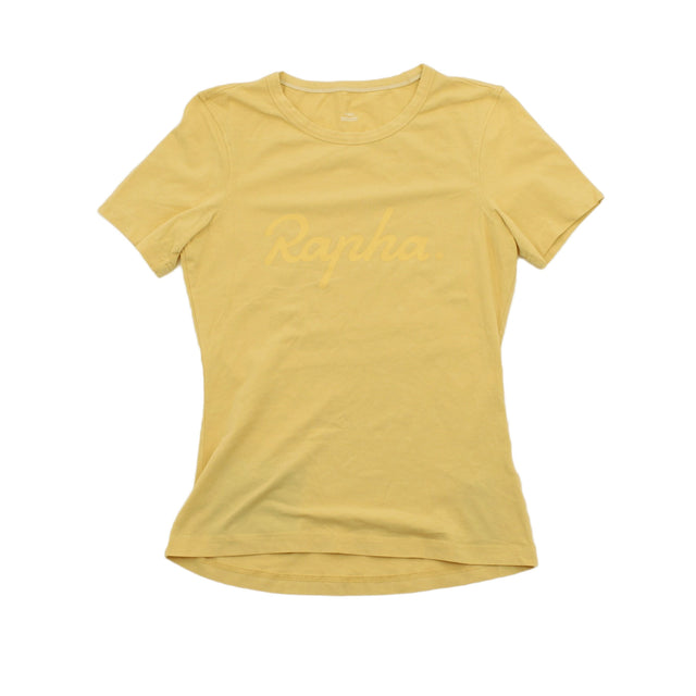 Rapha Women's Top XS Yellow Cotton with Elastane
