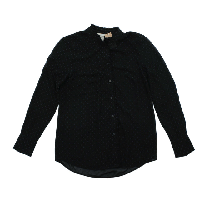 H&M Women's T-Shirt UK 8 Black 100% Polyester