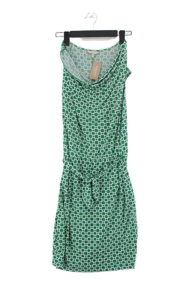 Banana Republic Women's Midi Dress S Green Polyester with Other