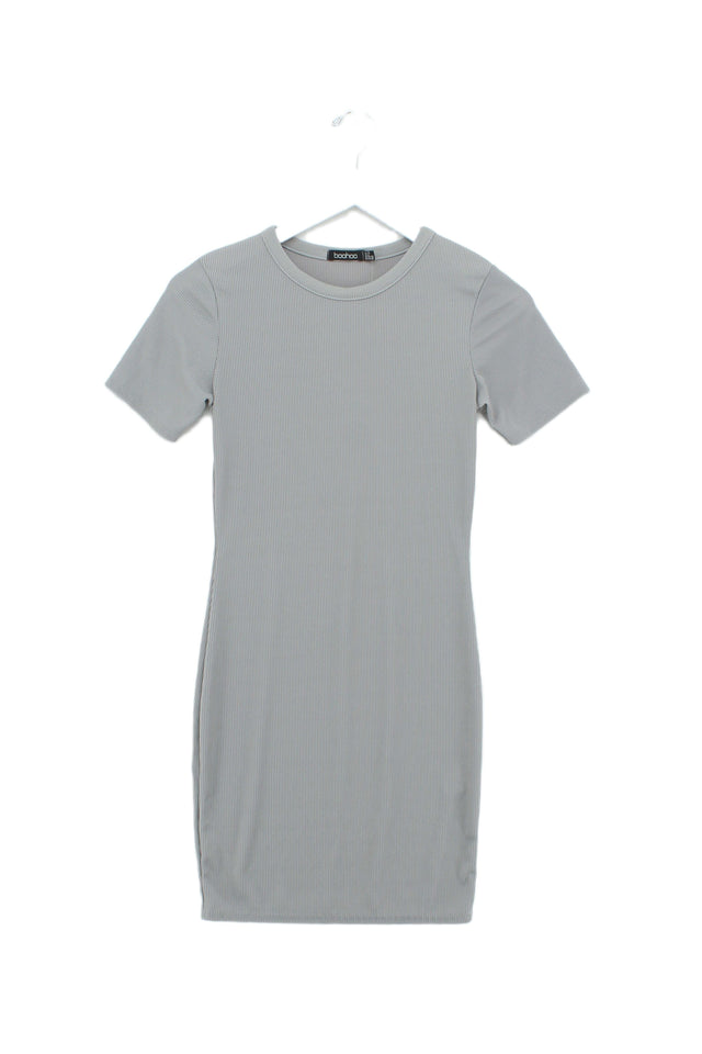 Boohoo Women's Mini Dress UK 10 Grey Polyester with Other