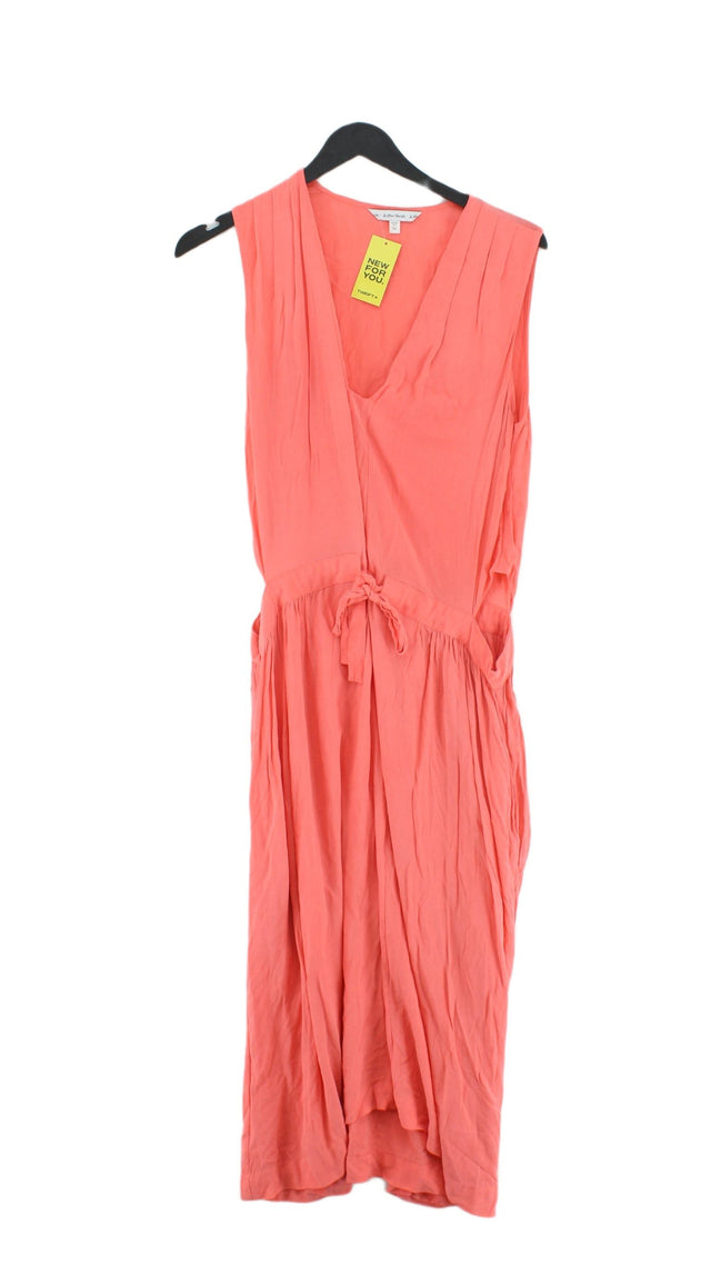 & Other Stories Women's Midi Dress UK 8 Pink 100% Viscose