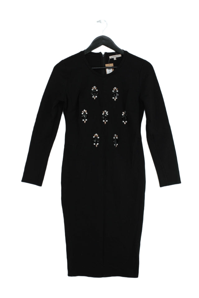 Marks & Spencer Women's Mini Dress UK 10 Black Polyester with Viscose