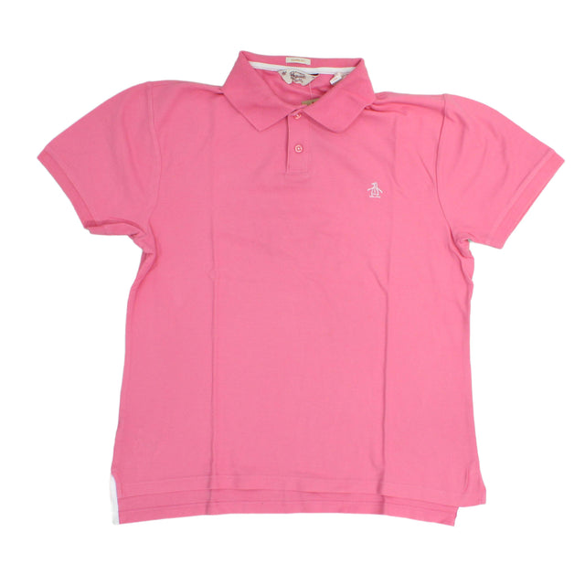 Original Penguin Women's T-Shirt M Pink 100% Cotton