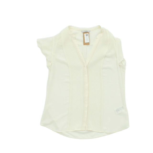 H&M Women's Top UK 10 Cream Polyester with Other