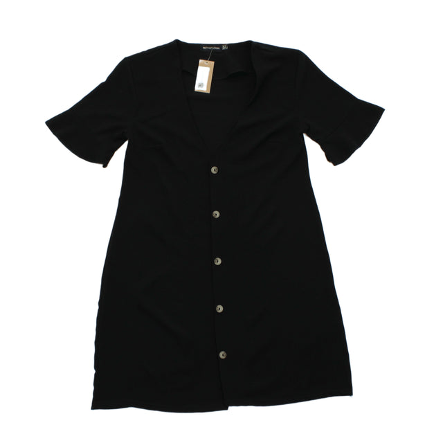 Pretty Little Thing Women's Mini Dress UK 6 Black 100% Polyester