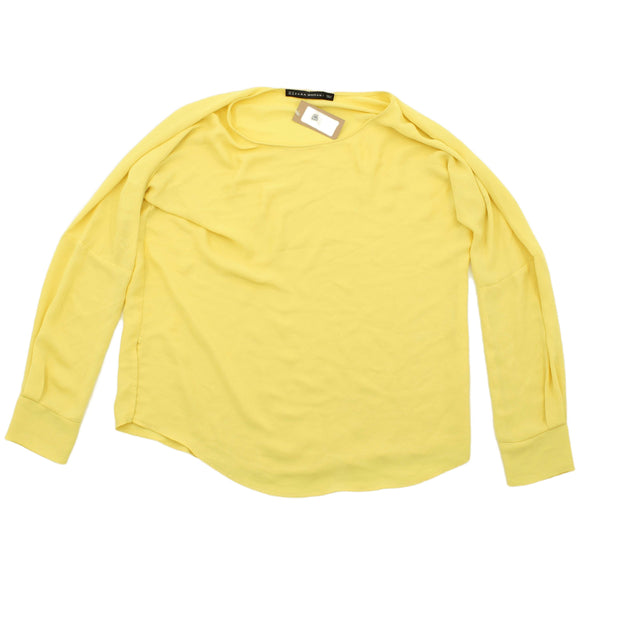 Zara Women's Top XS Yellow 100% Other