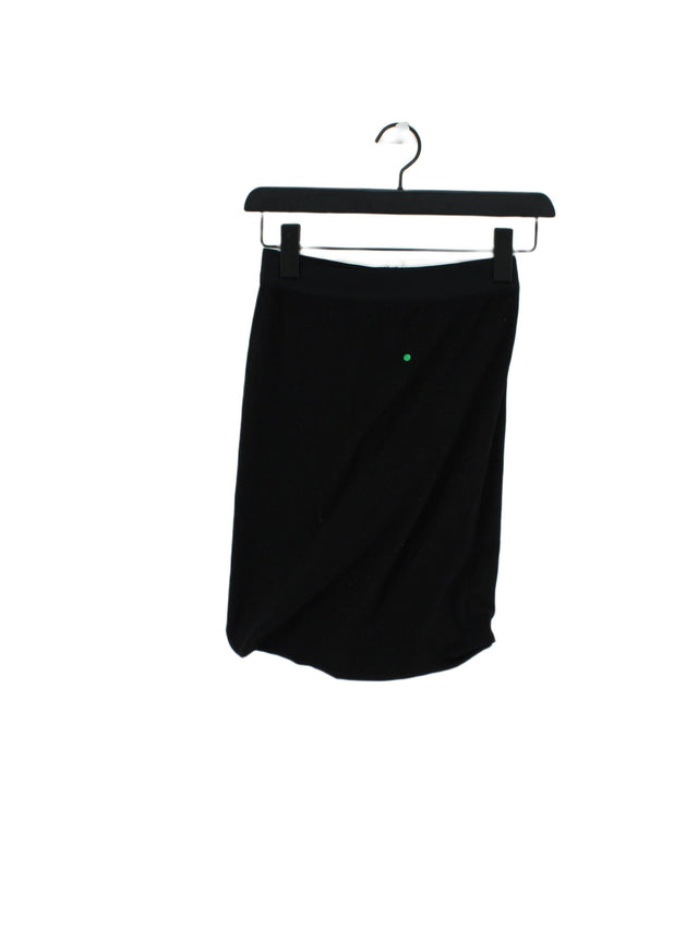 Alexander Wang Women's Mini Skirt XS Black Faux Leather with Rayon, Spandex
