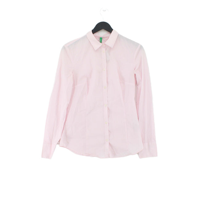 United Colors Of Benetton Men's T-Shirt S Pink 100% Cotton