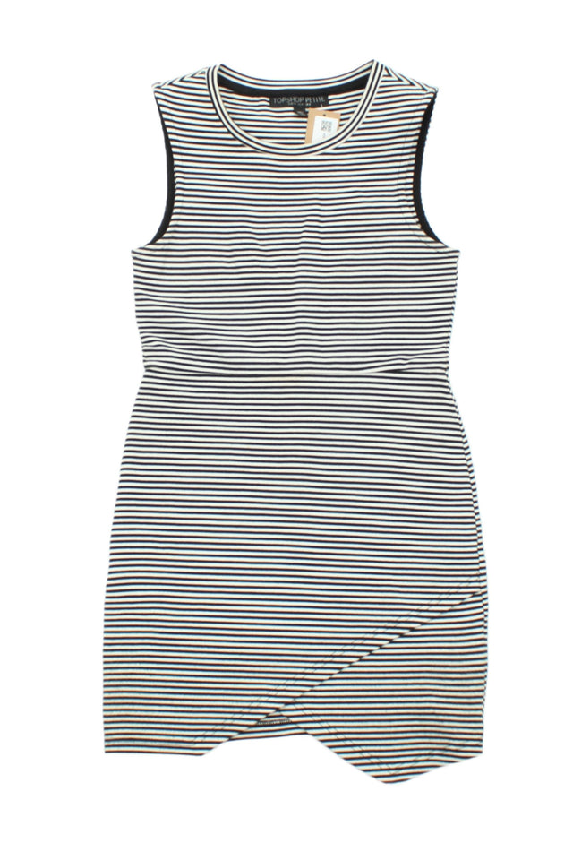Topshop Women's Mini Dress UK 8 Multi Polyester with Viscose, Elastane