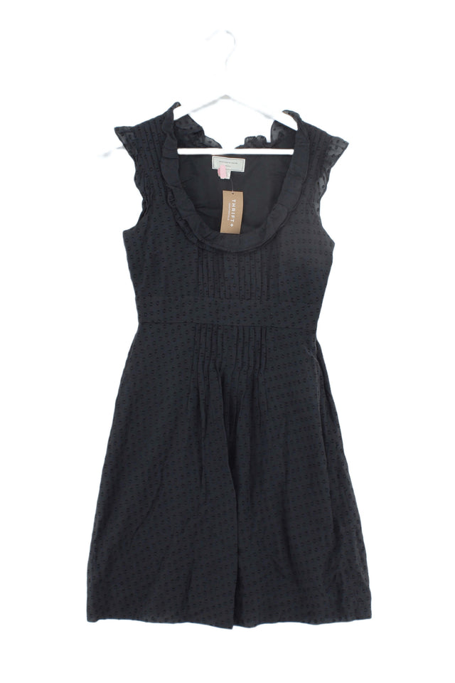 Moulinette Soeurs Women's Mini Dress UK 2 Black Cotton with Silk, Other
