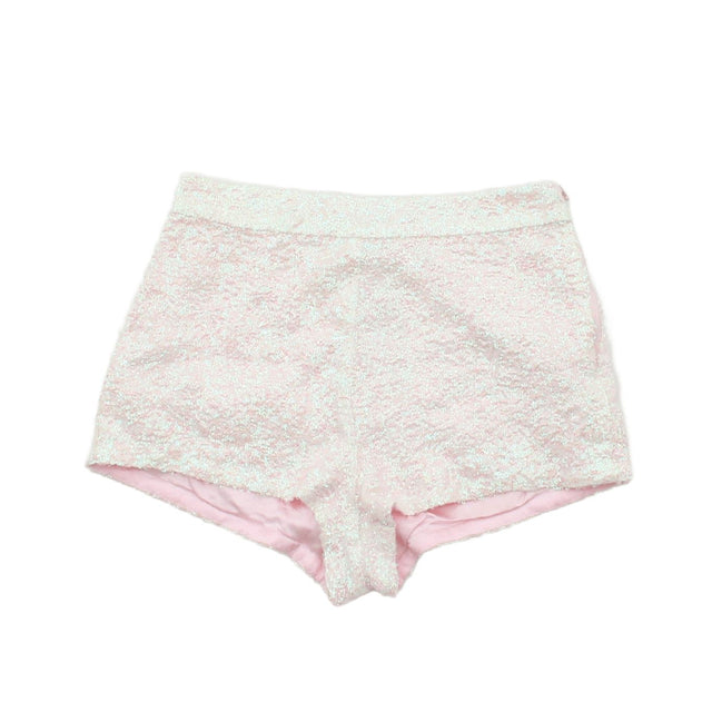 Topshop Women's Shorts UK 10 Pink Polyester with Other