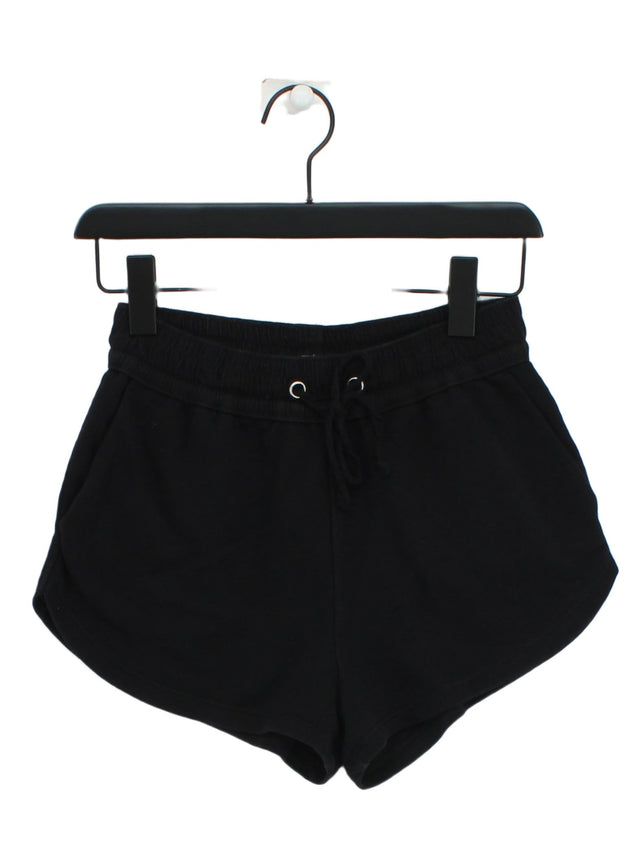 H&M Women's Shorts XS Black Cotton with Polyester