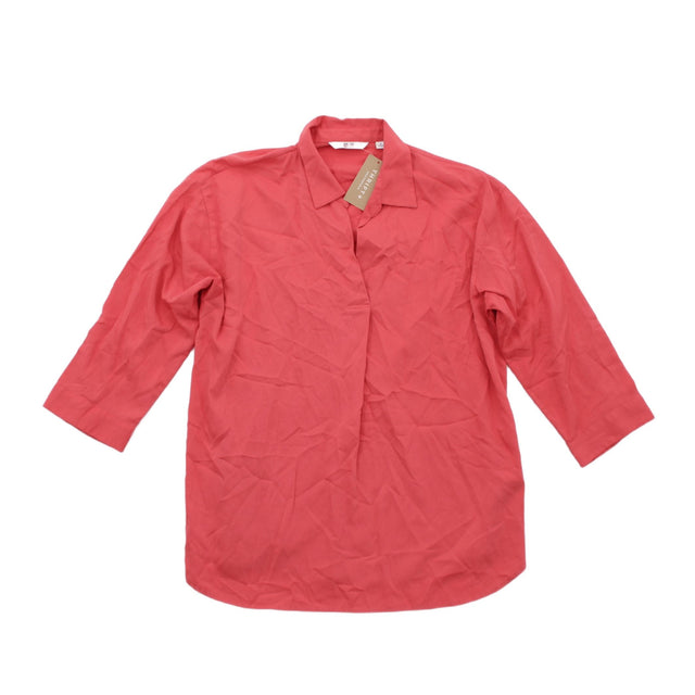 Uniqlo Women's T-Shirt M Pink 100% Polyester