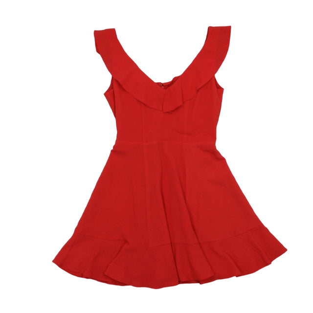 Asos Women's Mini Dress UK 6 Red 100% Polyester