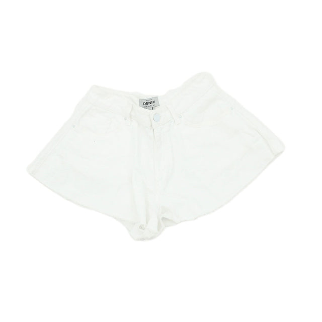 New Look Women's Shorts UK 10 White 100% Other