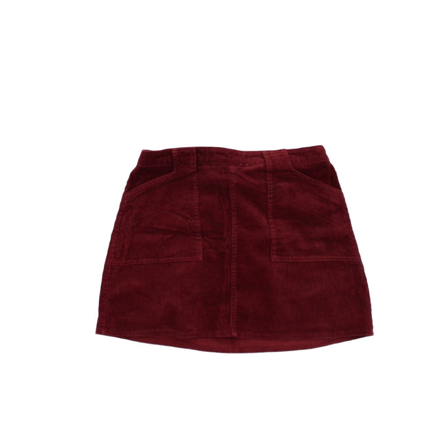 BDG Women's Mini Skirt S Red 100% Cotton