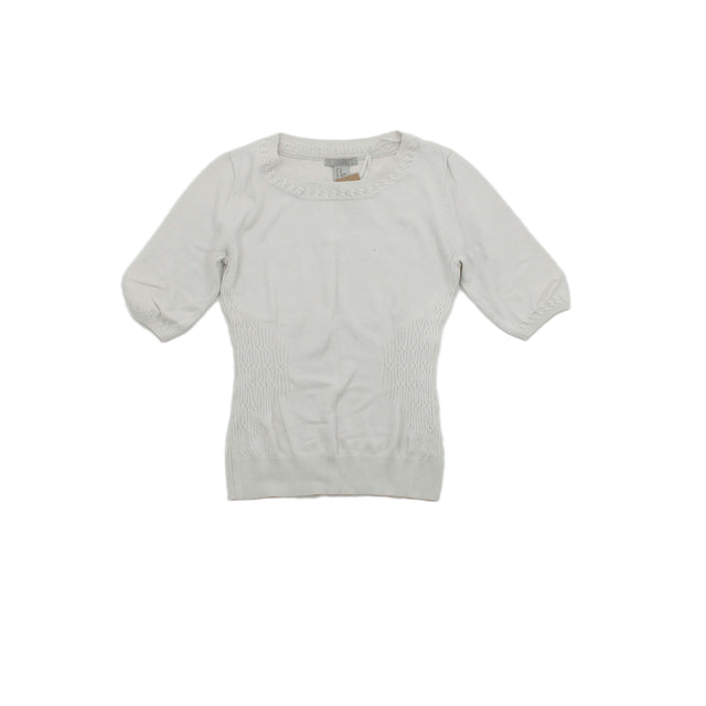 H&M Women's Top XS White Cotton with Other