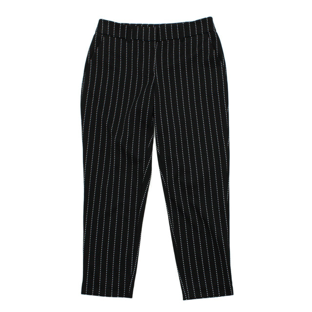 Dorothy Perkins Women's Trousers UK 10 Black Polyester with Elastane