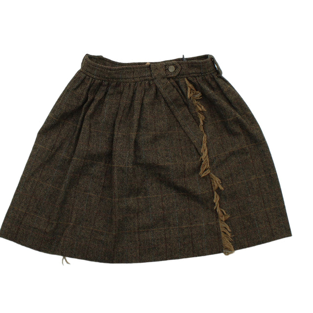 MNG Women's Mini Skirt S Brown 100% Other