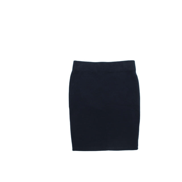 Jack Wills Women's Midi Skirt UK 4 Blue Cotton with Other, Elastane