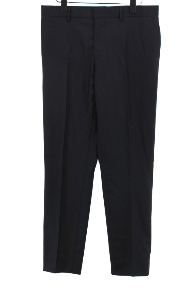 Aubin & Wills Women's Trousers W 36 in; L 27 in Black 100% Wool