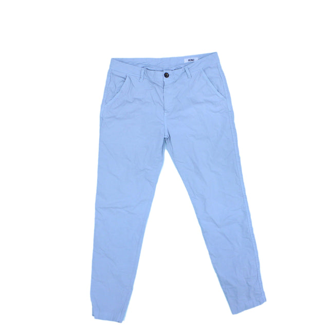 Reiko Women's Trousers W 30 in Blue 100% Cotton