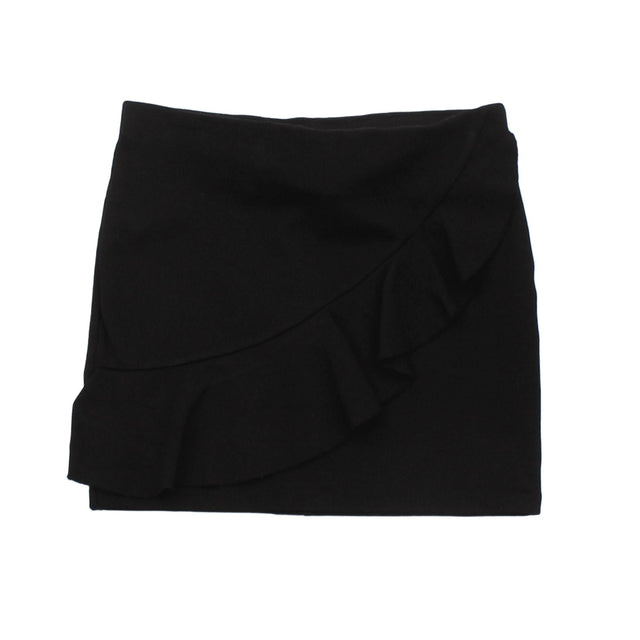 Stradivarius Women's Mini Skirt W 28 in Black Viscose with Polyester, Other