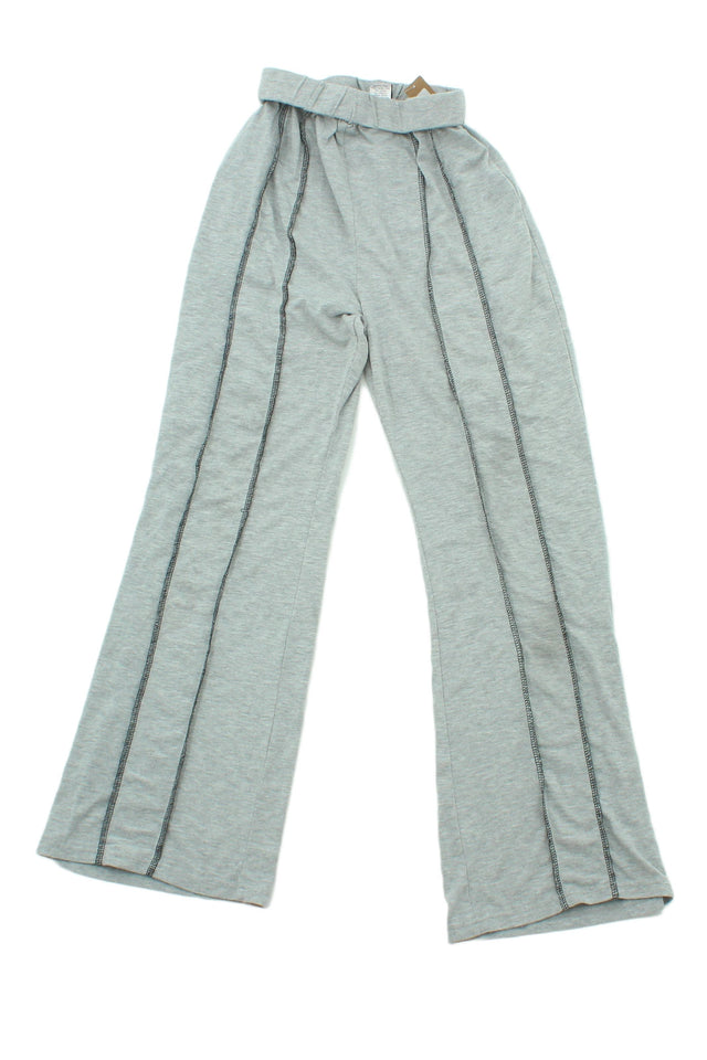 Shein Women's Trousers S Grey 100% Cotton