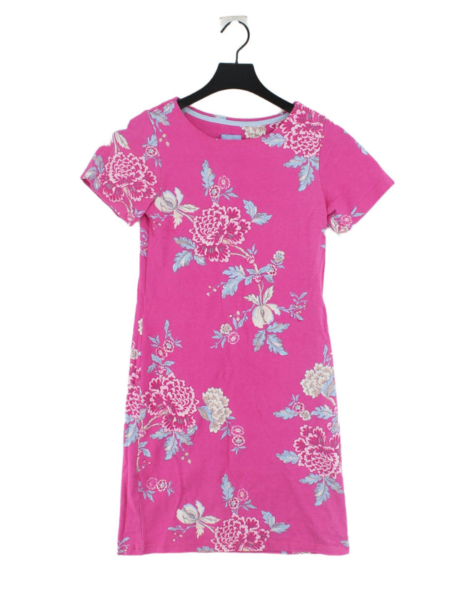 Joules Women's Mini Dress UK 8 Pink 100% Cotton