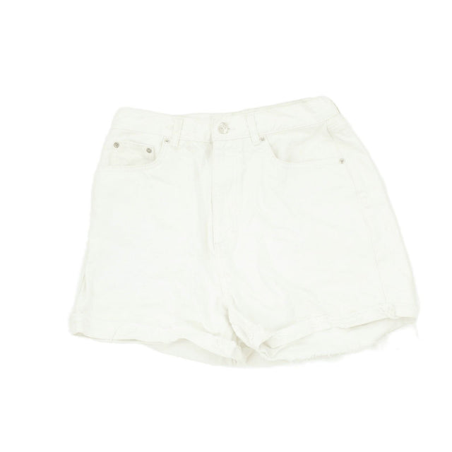 Asos Women's Shorts UK 12 White 100% Cotton