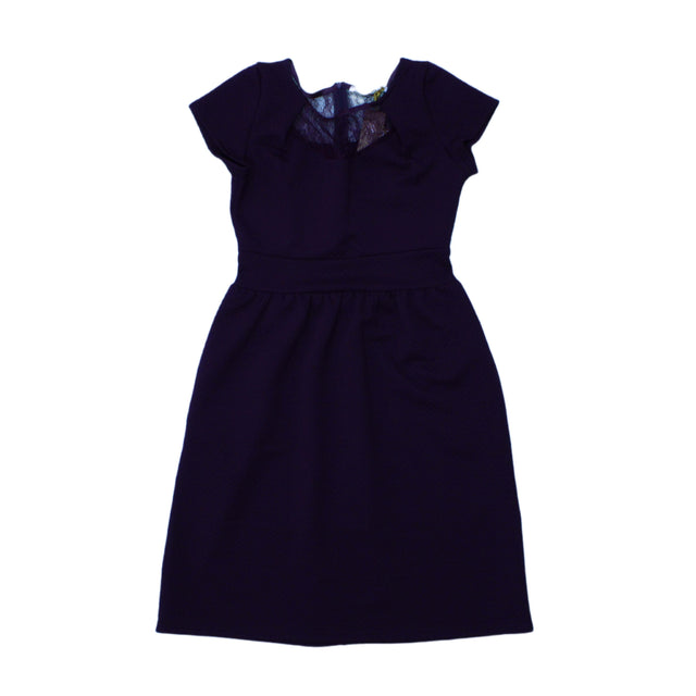 Mademoiselle Women's Mini Dress UK 8 Purple 100% Polyester