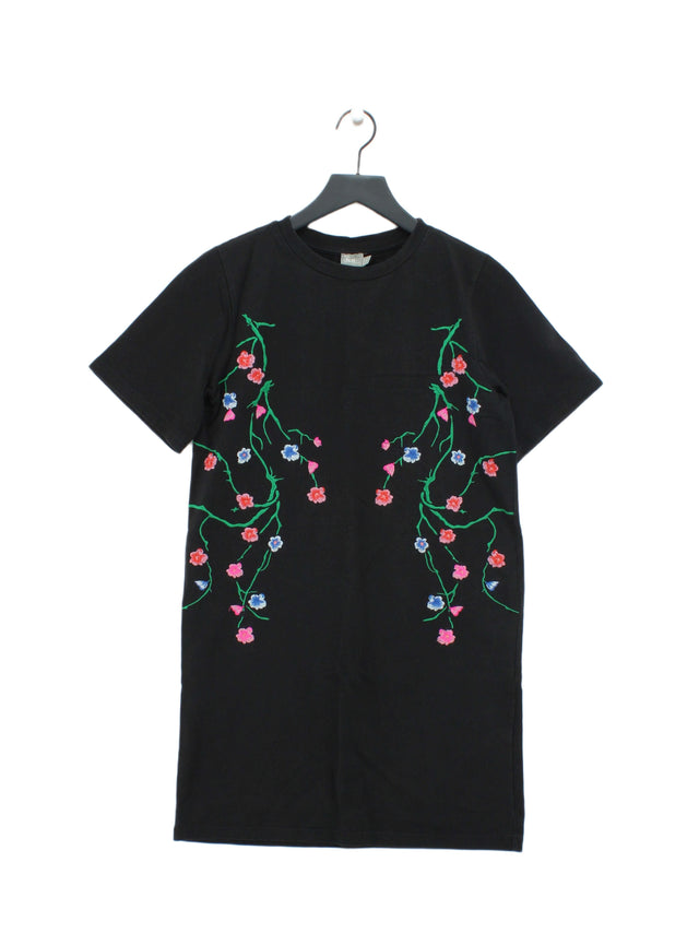 Asos Women's Mini Dress UK 8 Black Cotton with Polyester
