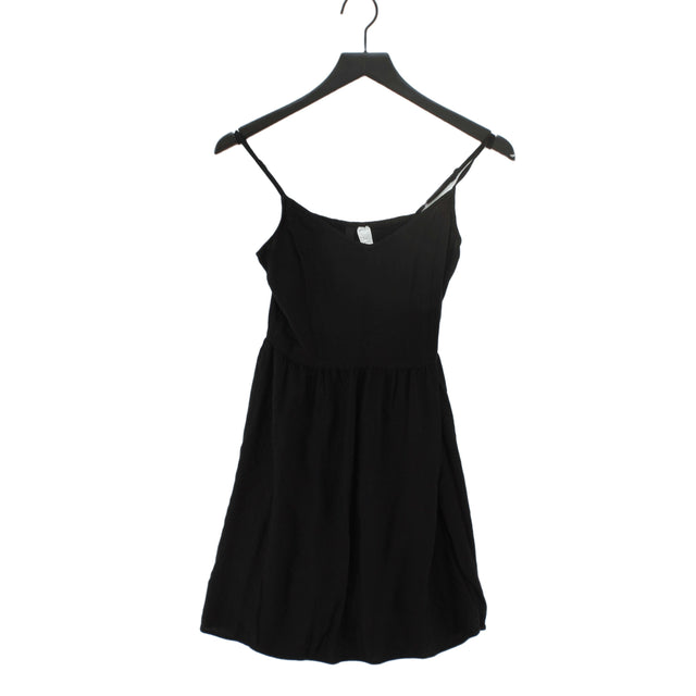 Divided Women's Midi Dress UK 8 Black Cotton with Elastane
