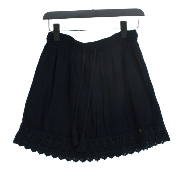 Superdry Women's Mini Skirt S Blue 100% Cotton