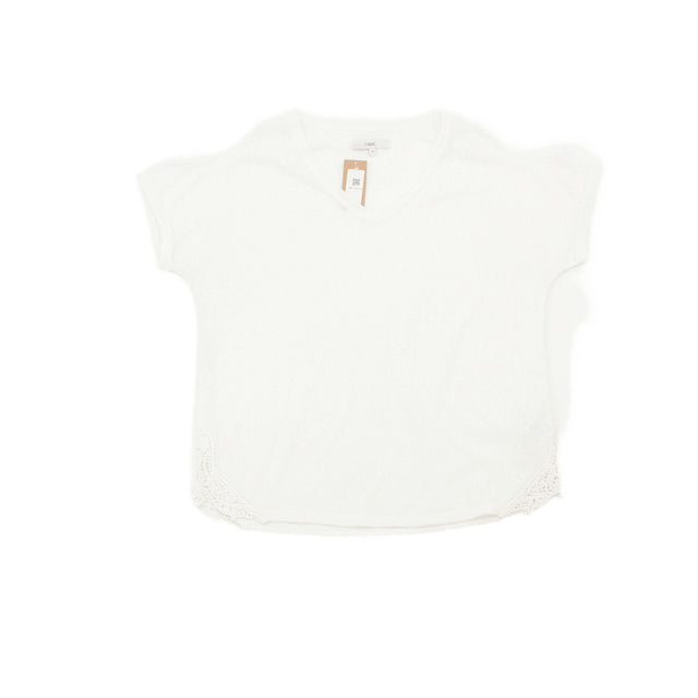 Next Women's Top UK 12 Cream 100% Polyester